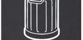 Recycling Bin Warning Sign Self Adhesive Vinyl Sticker