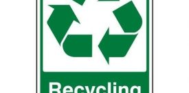 Recycling Point Warning Caution Danger Sign Self Adhesive Sticker