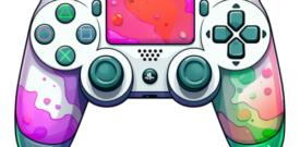 Retro Gaming Controller Self Adhesive Vinyl Sticker