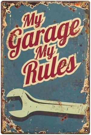 Retro Vintage Classic Man Cave Garage Old Sign Self Adhesive Vinyl Sticker