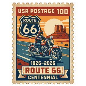 Route 66 100 Year Anniversary American Highway Road Self Adhesive Vinyl Sticker