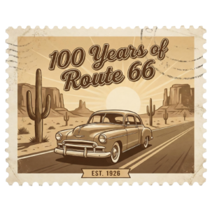 Route 66 100 Year Anniversary American Highway Road Self Adhesive Vinyl Sticker
