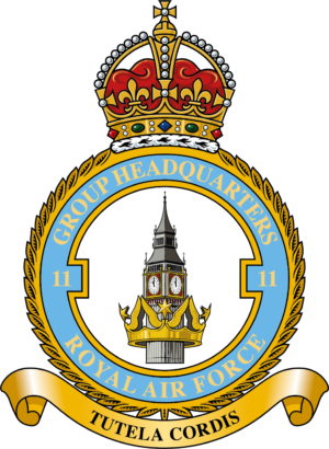 Royal Air Force RAF No 11 Group badge patch Self Adhesive Vinyl Sticker