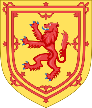 Royal Arrms of Scotland Banner Coat of Arms Self Adhesive Vinyl Sticker