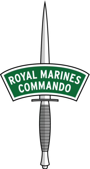 Royal Marines Commando Royal Navy Logo Badge Self Adhesive Vinyl Sticker
