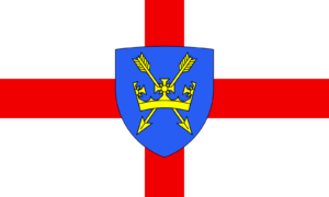 Saint Edmund Flag Church Self Adhesive Vinyl Sticker