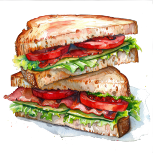 Sandwiches Sandwich Self Adhesive Sticker
