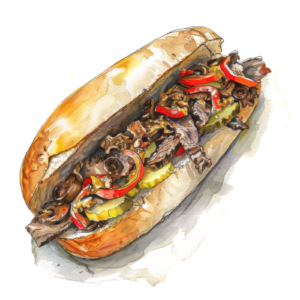 Sandwiches Sandwich Sub Self Adhesive Sticker