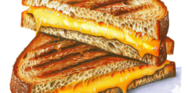 Sandwiches Sandwich Toastie Self Adhesive Sticker