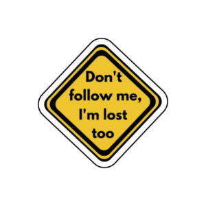 Sarcastic Funny Quote Office Anxiety Neuro Diverse Self Adhesive Sticker