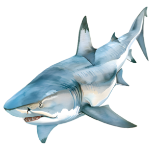 Shark Self Adhesive Sticker