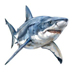 Shark Self Adhesive Sticker
