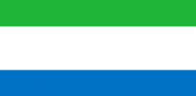 Sierra Leone Flag Sticker Self Adhesive Vinyl