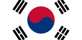 South Korea Flag Sticker Self Adhesive