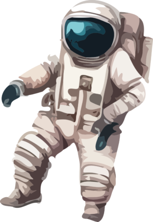 Spaceman Space Man Rocket Man Astronaut Self Adhesive Sticker