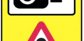 Speed Camera Road Traffic Warning Sign Self Adhesive Sticker