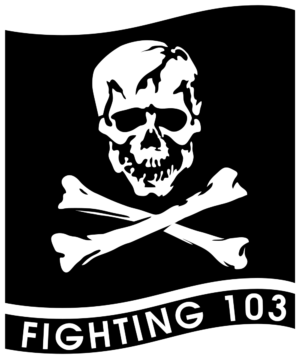Strike Fighter Squadron 103 VFA-103 badge patch Self Adhesive Vinyl Sticker