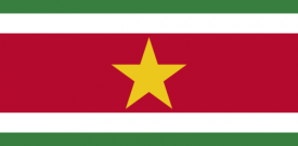 Suriname Flag Sticker Self Adhesive