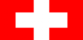 Swiss Switzerland Flag Sticker Self Adhesive