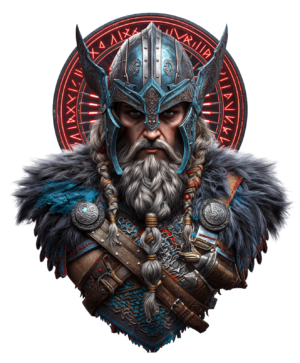 Tyr Norse God Viking Mythology Warrior Self Adhesive Warning Sticker
