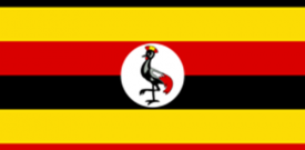 Uganda Flag Sticker Self Adhesive Vinyl