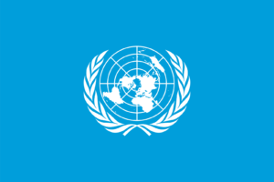 United Nations UN Flag Self Adhesive Vinyl Sticker