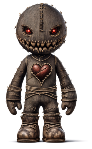 Voodoo Doll Black Magic Rituals Self Adhesive Sticker