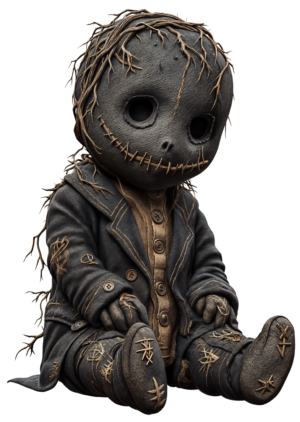 Voodoo Doll Black Magic Rituals Self Adhesive Sticker