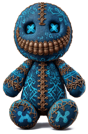 Voodoo Doll Black Magic Rituals Self Adhesive Sticker