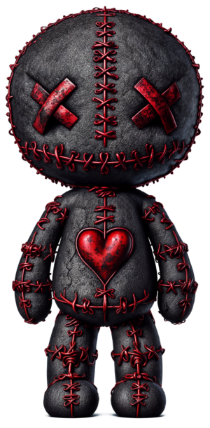 Voodoo Doll Black Magic Rituals Self Adhesive Sticker