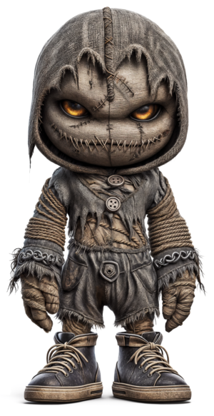 Voodoo Doll Black Magic Rituals Self Adhesive Sticker