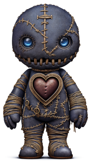 Voodoo Doll Black Magic Rituals Self Adhesive Sticker