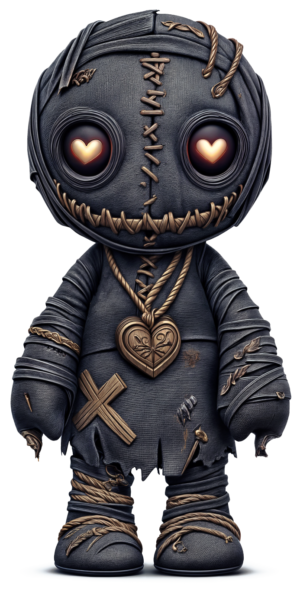 Voodoo Doll Black Magic Rituals Self Adhesive Sticker