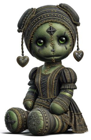 Voodoo Doll Black Magic Rituals Self Adhesive Sticker