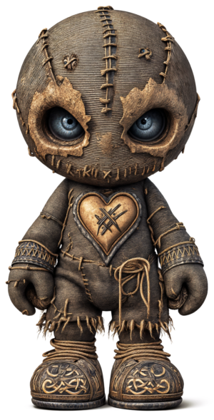 Voodoo Doll Black Magic Rituals Self Adhesive Sticker