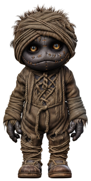 Voodoo Doll Black Magic Rituals Self Adhesive Sticker