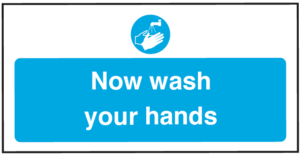 Wash Hands Food Safety Hygiene Sign Notice Self Adhesive Vinyl Sticker