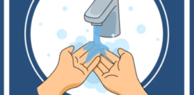 Wash Your Hands Warning Danger Sign Self Adhesive Sticker