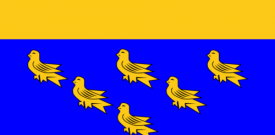 West Sussex Flag Sticker Self Adhesive