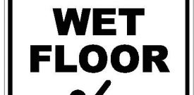 Wet Floor Sticker Self Adhesive