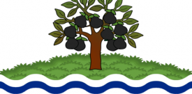 Worcestershire Flag Sticker Self Adhesive