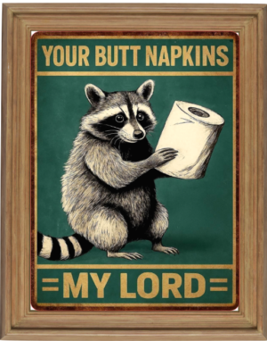 Your Butt Napkins My Lord Bathroom Photo Print Gift - Various Sizes - PRINT ONLY