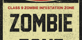 Zombie Outbreak Warning Zombie Zone Beware Sticker Self Adhesive Vinyl
